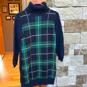 Hope and Henry Plaid Sweater Dress Size 5